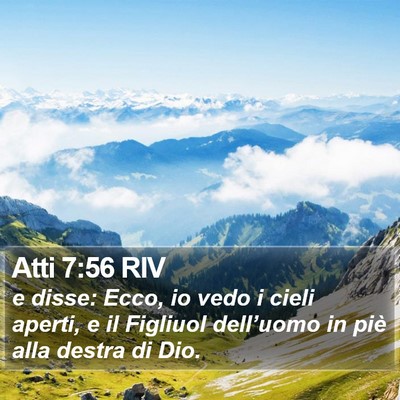 Atti 7:56 RIV Bible Verse Image