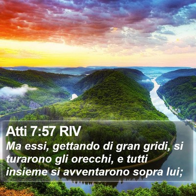 Atti 7:57 RIV Bible Verse Image
