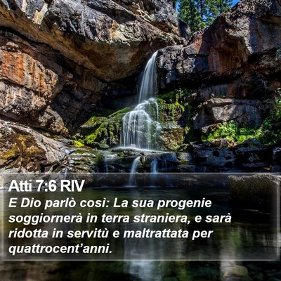 Atti 7:6 RIV Bible Verse Image