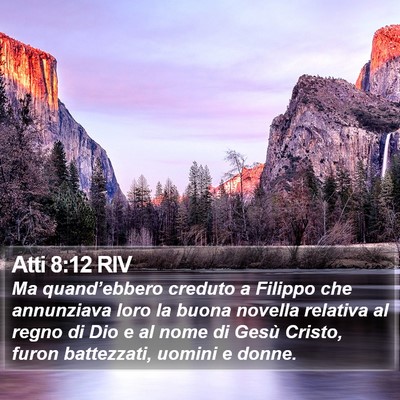 Atti 8:12 RIV Bible Verse Image