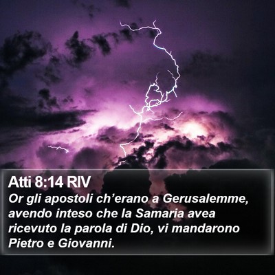 Atti 8:14 RIV Bible Verse Image
