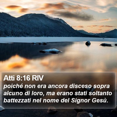 Atti 8:16 RIV Bible Verse Image