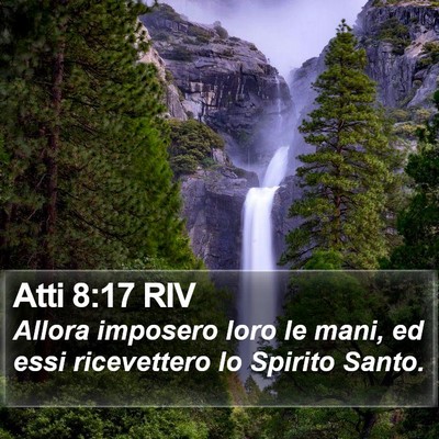 Atti 8:17 RIV Bible Verse Image