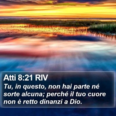 Atti 8:21 RIV Bible Verse Image