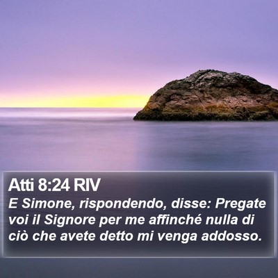 Atti 8:24 RIV Bible Verse Image