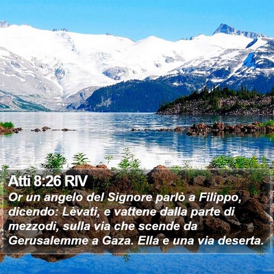 Atti 8:26 RIV Bible Verse Image