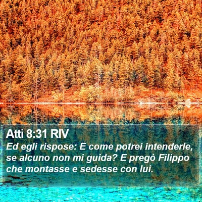Atti 8:31 RIV Bible Verse Image