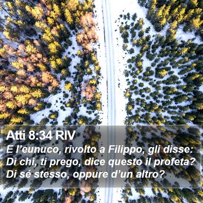 Atti 8:34 RIV Bible Verse Image