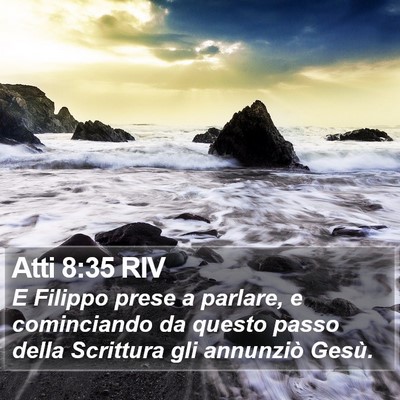Atti 8:35 RIV Bible Verse Image
