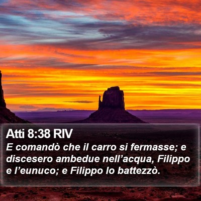 Atti 8:38 RIV Bible Verse Image