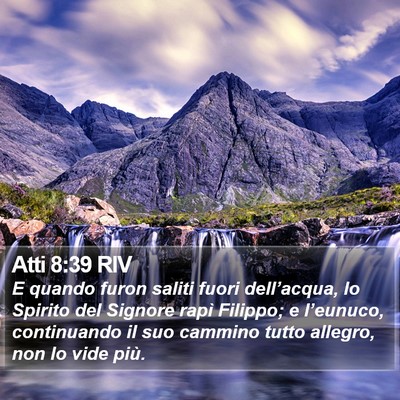Atti 8:39 RIV Bible Verse Image