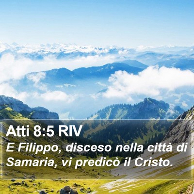 Atti 8:5 RIV Bible Verse Image