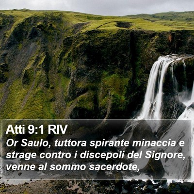 Atti 9:1 RIV Bible Verse Image