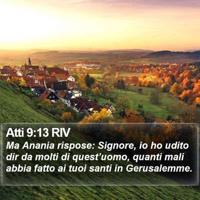 Atti 9:13 RIV Bible Verse Image