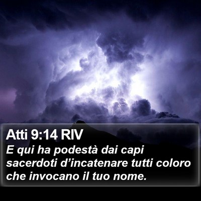 Atti 9:14 RIV Bible Verse Image