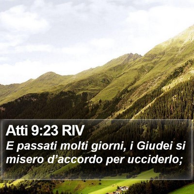 Atti 9:23 RIV Bible Verse Image