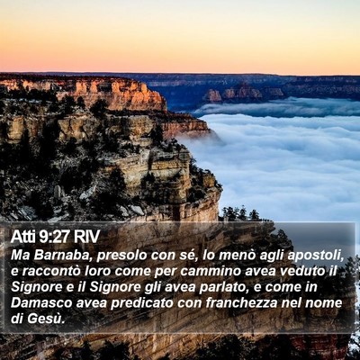 Atti 9:27 RIV Bible Verse Image