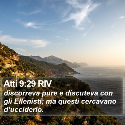 Atti 9:29 RIV Bible Verse Image