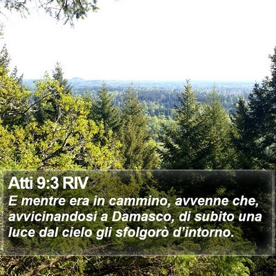Atti 9:3 RIV Bible Verse Image