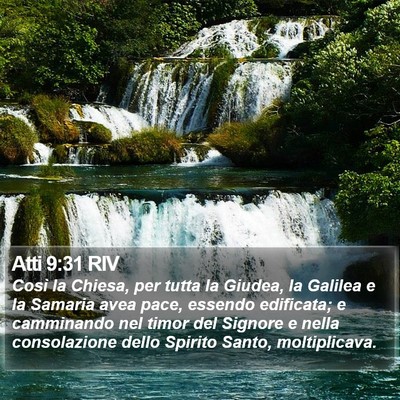 Atti 9:31 RIV Bible Verse Image