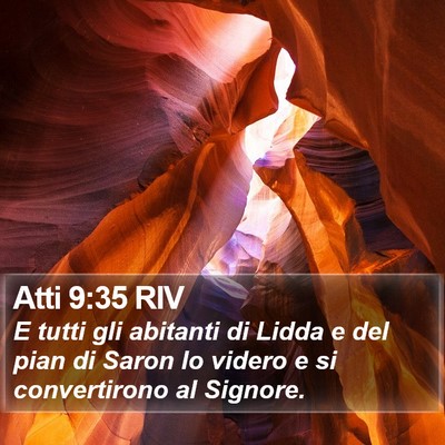 Atti 9:35 RIV Bible Verse Image