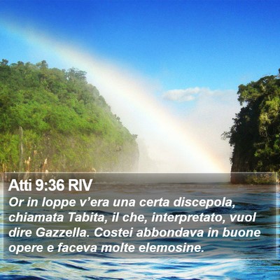 Atti 9:36 RIV Bible Verse Image