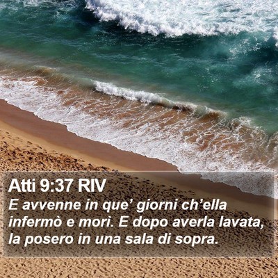 Atti 9:37 RIV Bible Verse Image