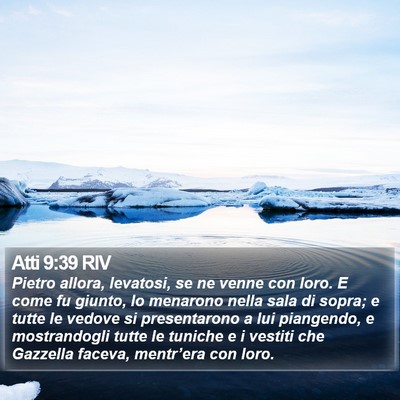 Atti 9:39 RIV Bible Verse Image