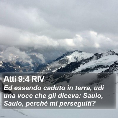 Atti 9:4 RIV Bible Verse Image