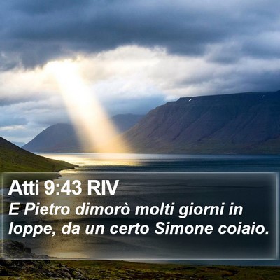 Atti 9:43 RIV Bible Verse Image
