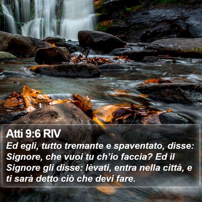 Atti 9:6 RIV Bible Verse Image
