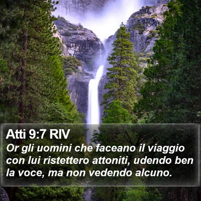Atti 9:7 RIV Bible Verse Image