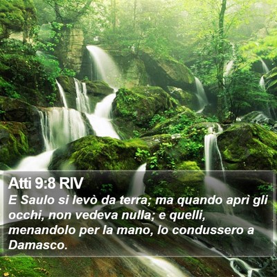 Atti 9:8 RIV Bible Verse Image