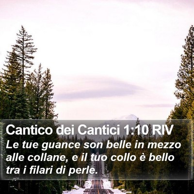 Cantico dei Cantici 1:10 RIV Bible Verse Image