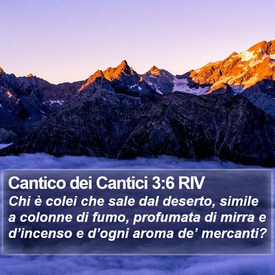 Cantico dei Cantici 3:6 RIV Bible Verse Image