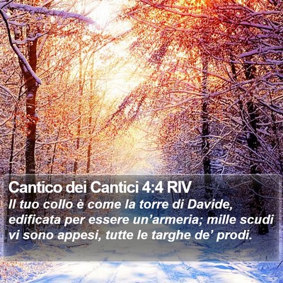 Cantico dei Cantici 4:4 RIV Bible Verse Image
