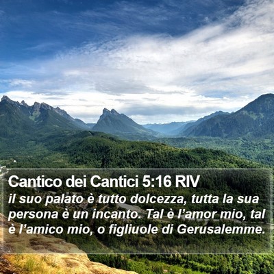 Cantico dei Cantici 5:16 RIV Bible Verse Image