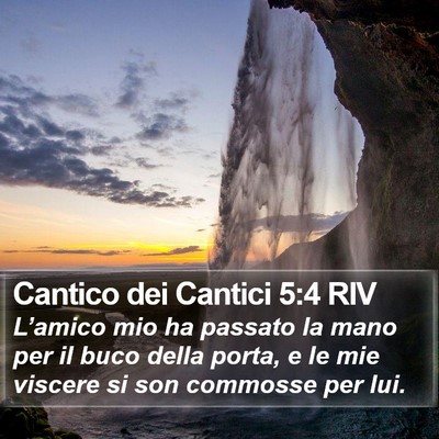 Cantico dei Cantici 5:4 RIV Bible Verse Image