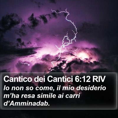 Cantico dei Cantici 6:12 RIV Bible Verse Image