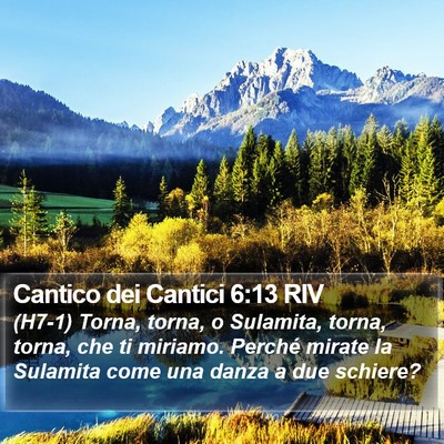 Cantico dei Cantici 6:13 RIV Bible Verse Image