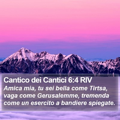 Cantico dei Cantici 6:4 RIV Bible Verse Image