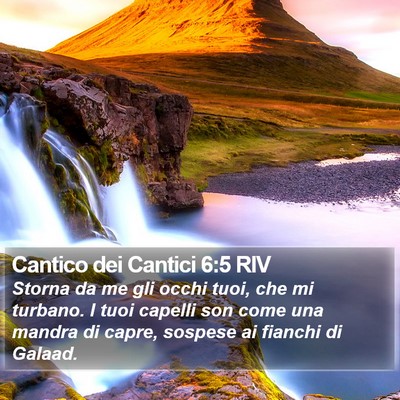 Cantico dei Cantici 6:5 RIV Bible Verse Image
