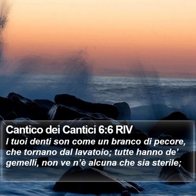 Cantico dei Cantici 6:6 RIV Bible Verse Image