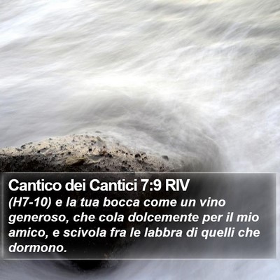 Cantico dei Cantici 7:9 RIV Bible Verse Image