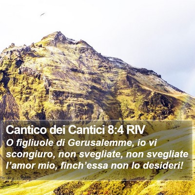 Cantico dei Cantici 8:4 RIV Bible Verse Image