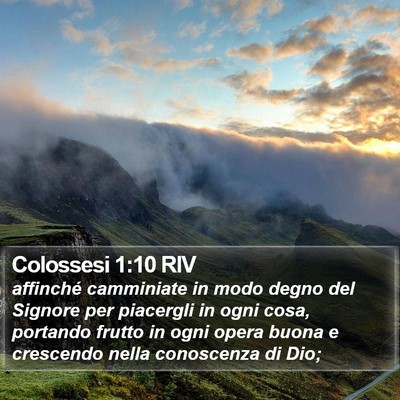 Colossesi 1:10 RIV Bible Verse Image