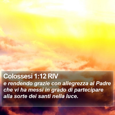 Colossesi 1:12 RIV Bible Verse Image