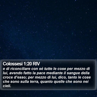 Colossesi 1:20 RIV Bible Verse Image