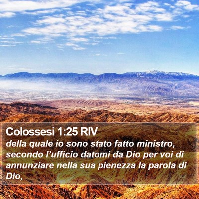 Colossesi 1:25 RIV Bible Verse Image