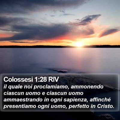 Colossesi 1:28 RIV Bible Verse Image